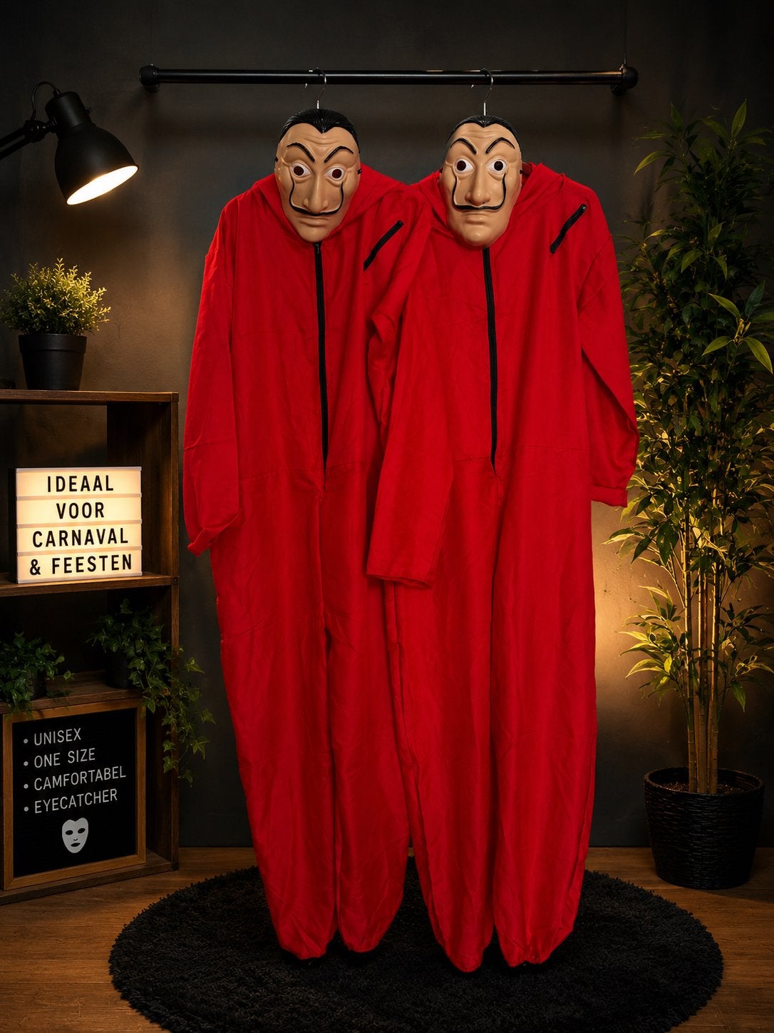 La Casa de Papel kostuum met masker - 1 keer gedragen, Ophalen of Verzenden, Zo goed als nieuw, Pak of Jurk