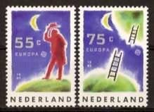 Nederland NVPH nr 1475/6 postfris Europa, Ruimte 1991, Postzegels en Munten, Postzegels | Nederland, Ophalen of Verzenden, Na 1940