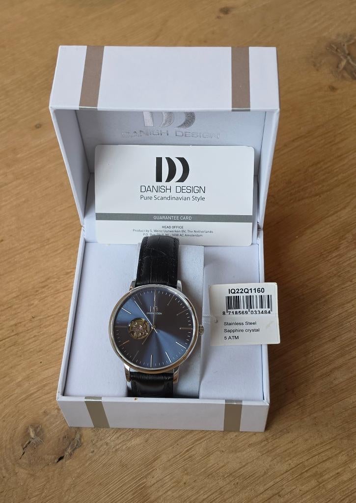 Danish Design Heren horloge, IQ22Q1160, nieuw in doos!, Sieraden, Tassen en Uiterlijk, Horloges | Heren, Overige merken, Leer