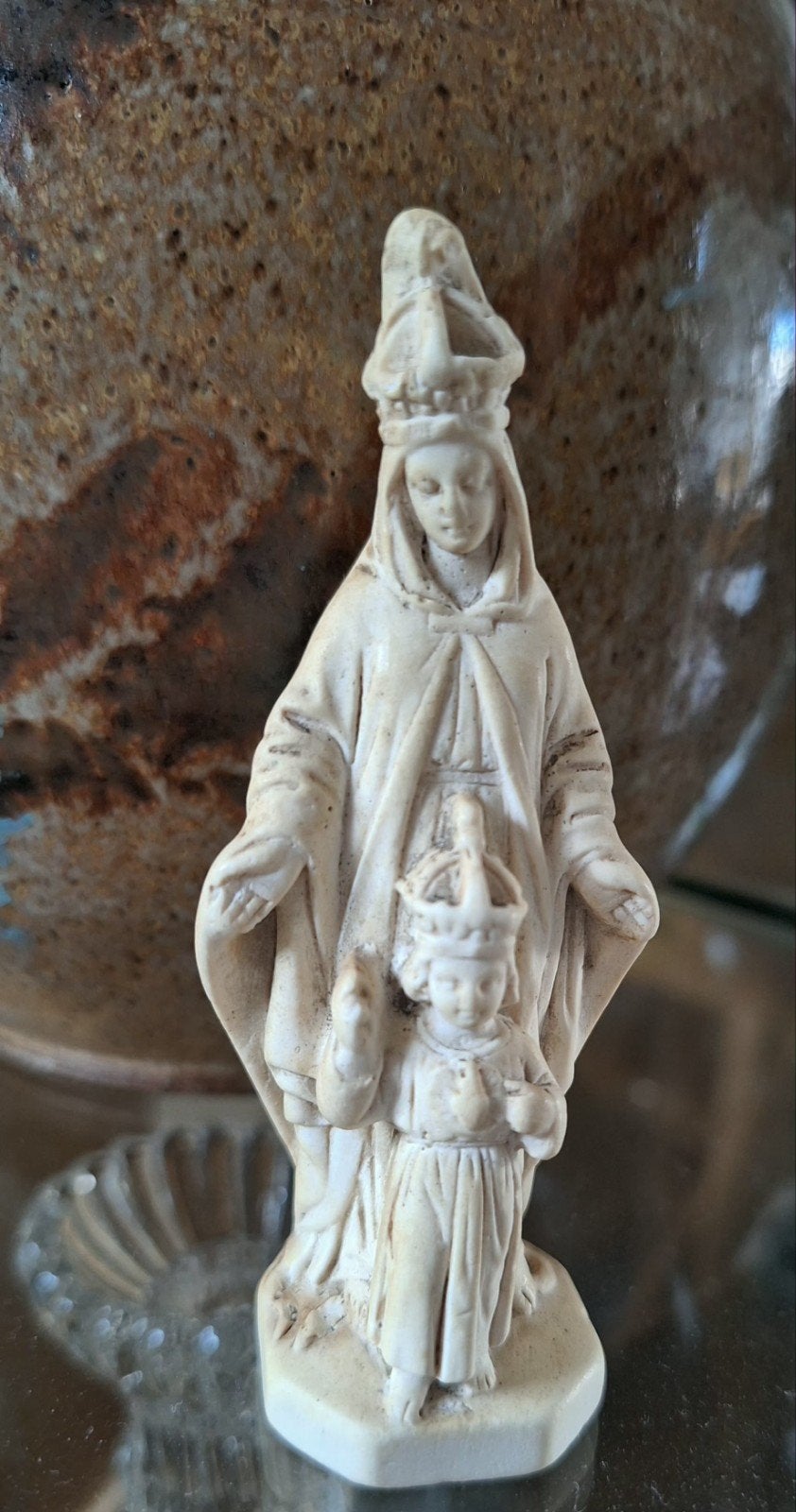miniatuur meerschuim Madonna, Ophalen of Verzenden