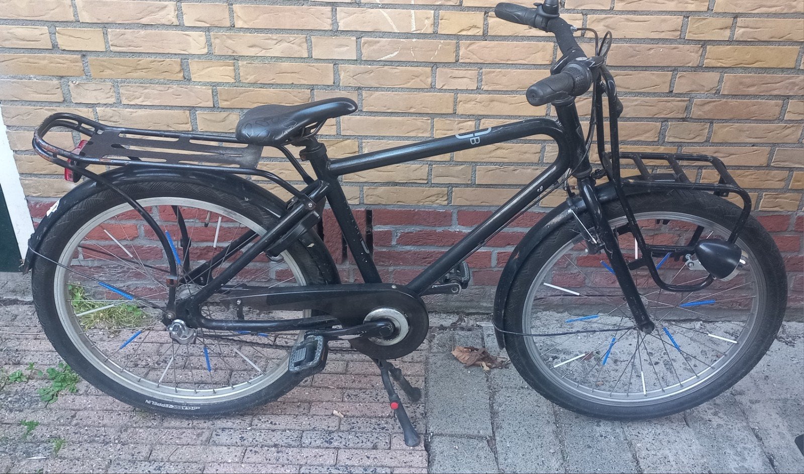 Jongensfiets 24 inch transport 3 versnelling dubbele rem, Ophalen, Gebruikt, Handrem