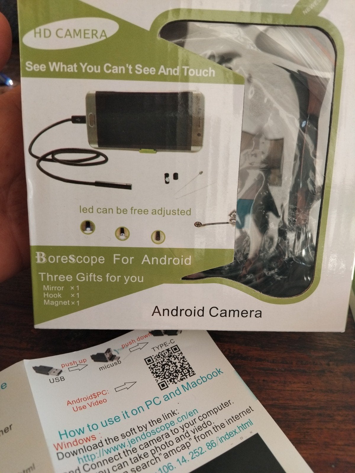 HD Camera voor de android, Overige merken, Ingebouwde lamp, Nieuw, Overige soorten