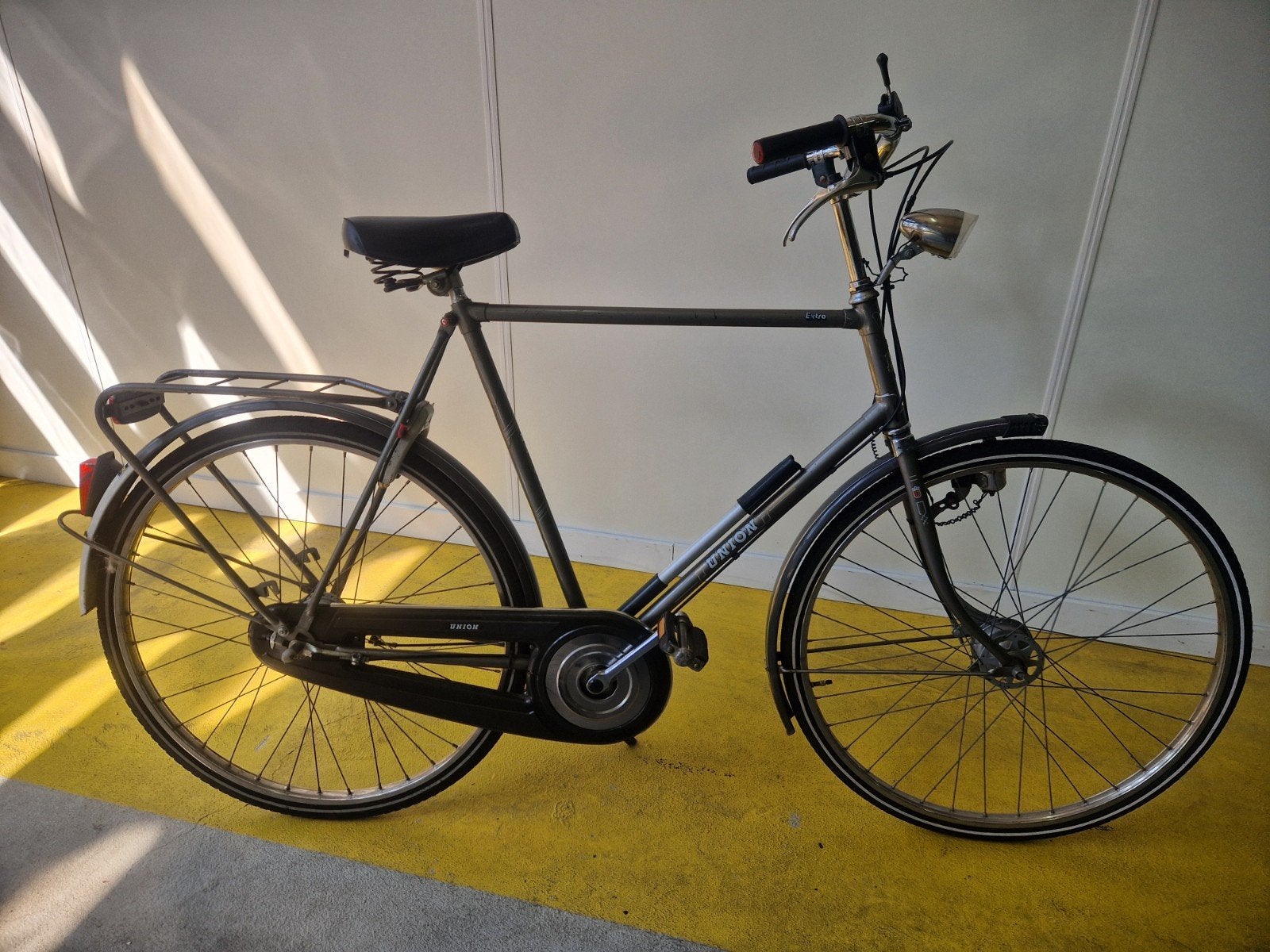 herenfiets union 28 inch, 59 cm of meer, Ophalen, Trommelrem, Union