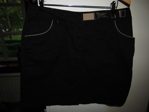 F1303 SCARVA mt 44 rok zwart riempje, Verzenden, Scarva, Zwart, Maat 42/44 (L)