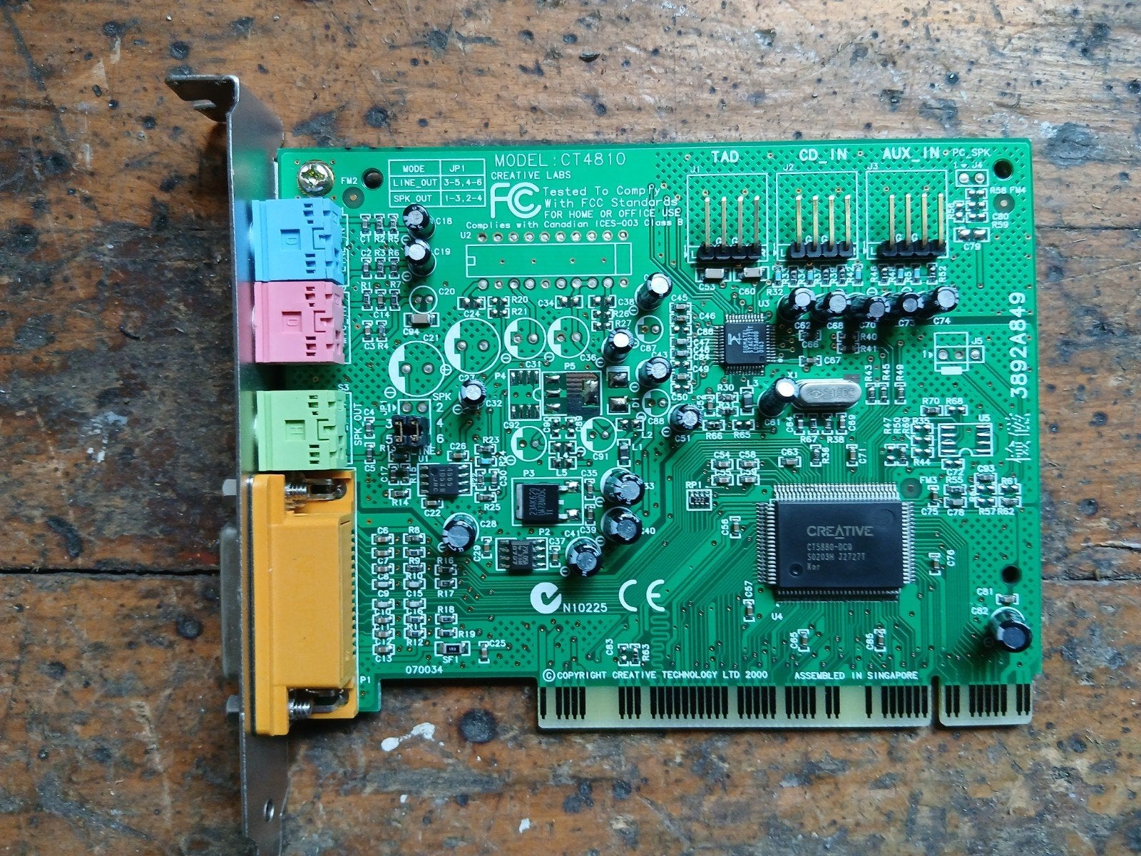 Creative Labs Sound Blaster CT4810 Geluidskaart, Computers en Software, Gebruikt, Intern, Ophalen of Verzenden, Support@creative.com