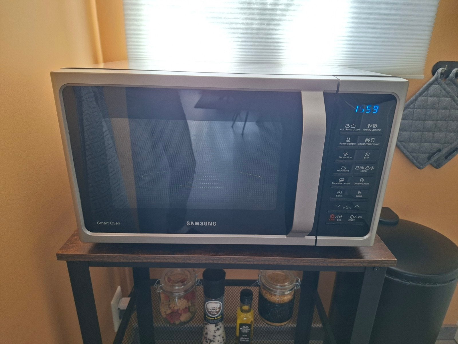 Samsung combi magnetron, Witgoed en Apparatuur, Ophalen, Combimagnetron, Gebruikt, Vrijstaand