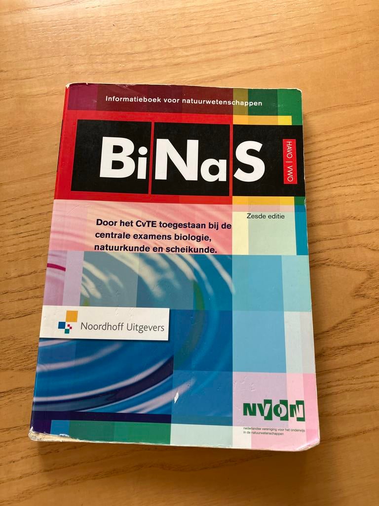 BiNaS Informatieboek voor Natuurwetenschappen - Zesde Editie, Boeken, Ophalen of Verzenden, Beta, Gelezen, Overige niveaus