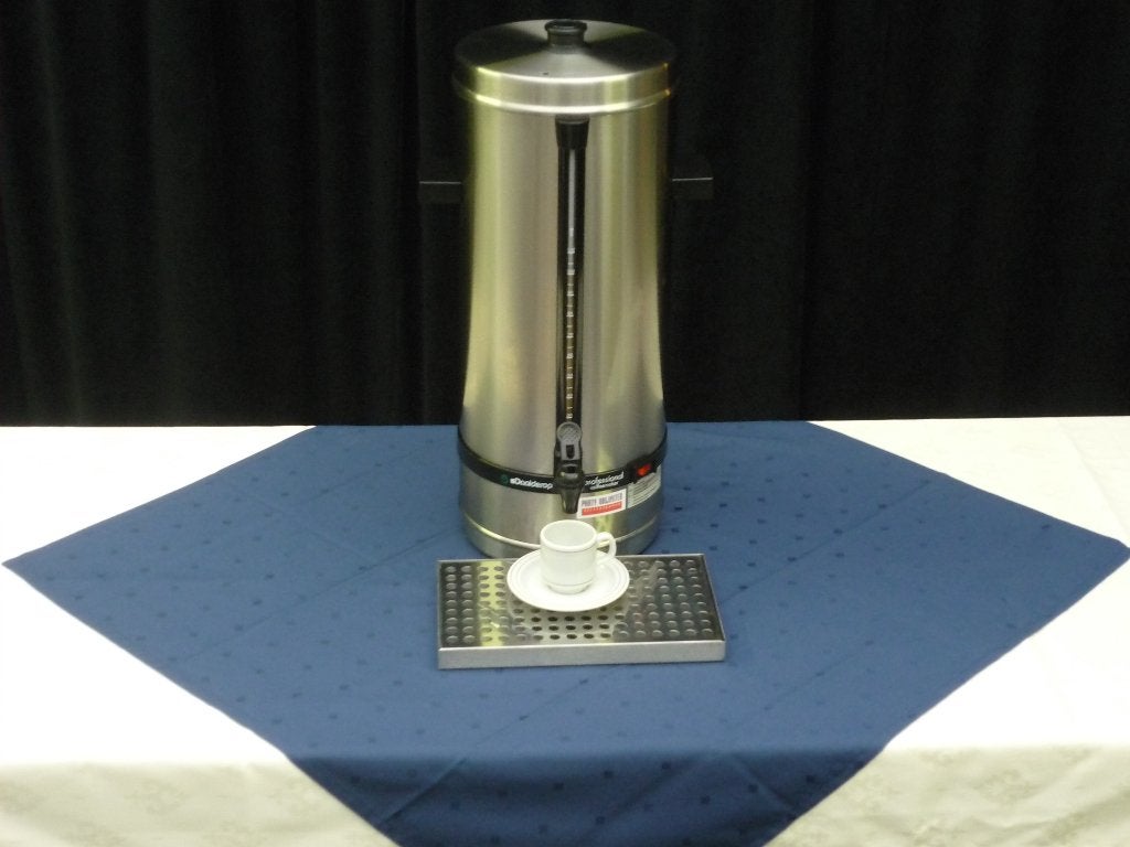 Te koop: Koffiepercolator 110 kops (10 ltr) Daalderop. zgan!, Ophalen, Overige modellen, 10 kopjes of meer, Gemalen koffie