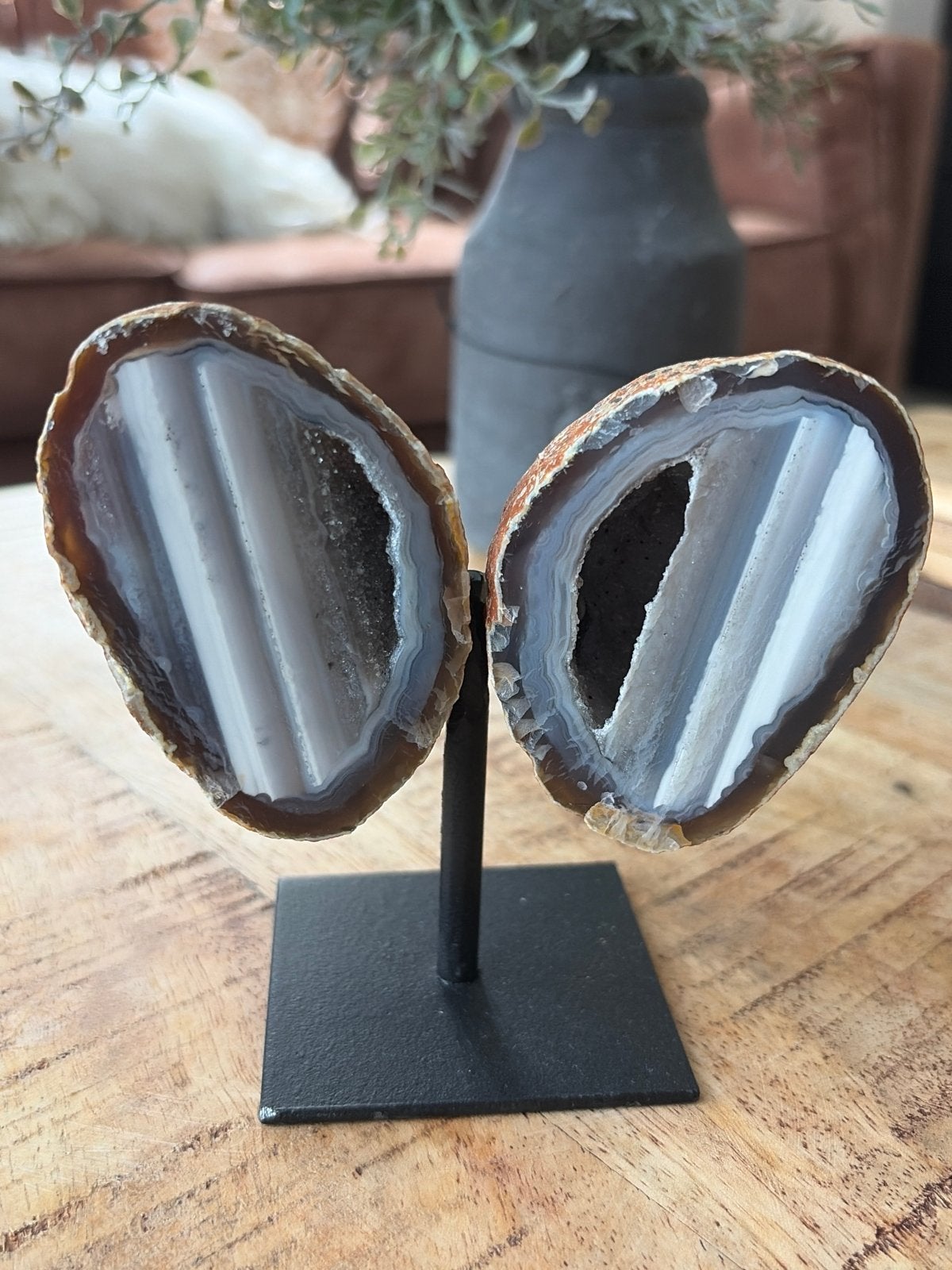 Agaat vlinder op pin - Decoratieve edelsteen, Ophalen, Nieuw