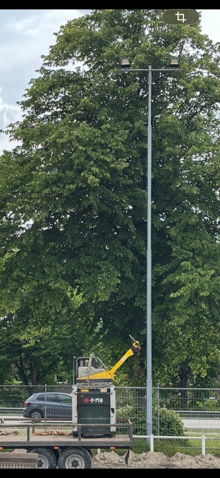 Lichtmasten lampen lantaarnpaal, Telecommunicatie, Antennes en Masten, Ophalen, Zo goed als nieuw, Mast