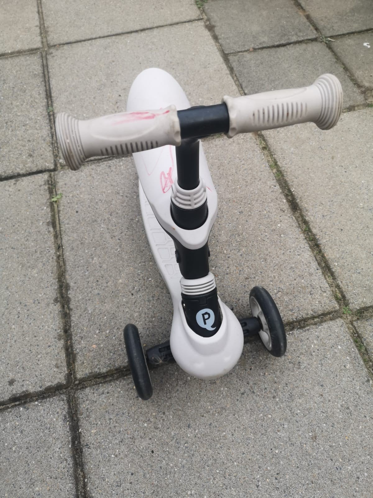 Kinderstep met 3 wielen - Wit, Ophalen, Gebruikt, Gewone step, Onbekend