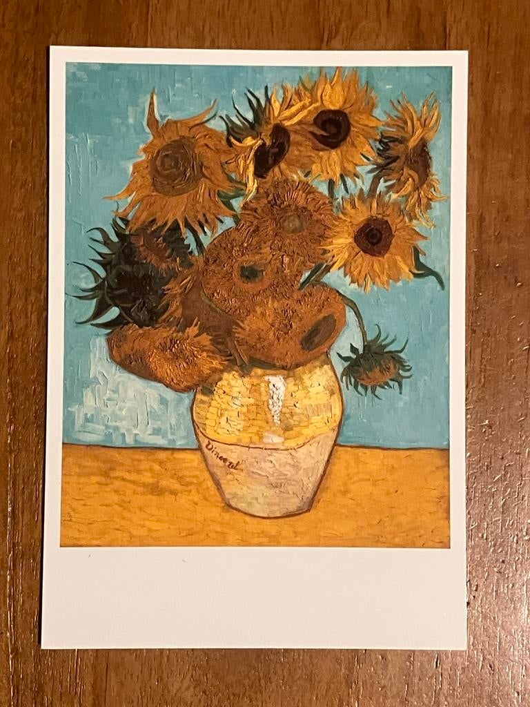 Vincent van Gogh - 12 Zonnebloemen in een vaas (1888), Ophalen of Verzenden, 1980 tot heden, Ongelopen, Natuur