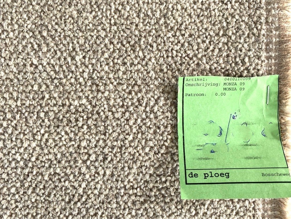De Ploeg Monza 09; beige; restant meubelstof; bouclé, 120 cm of meer, Beige, Ophalen of Verzenden, Katoen