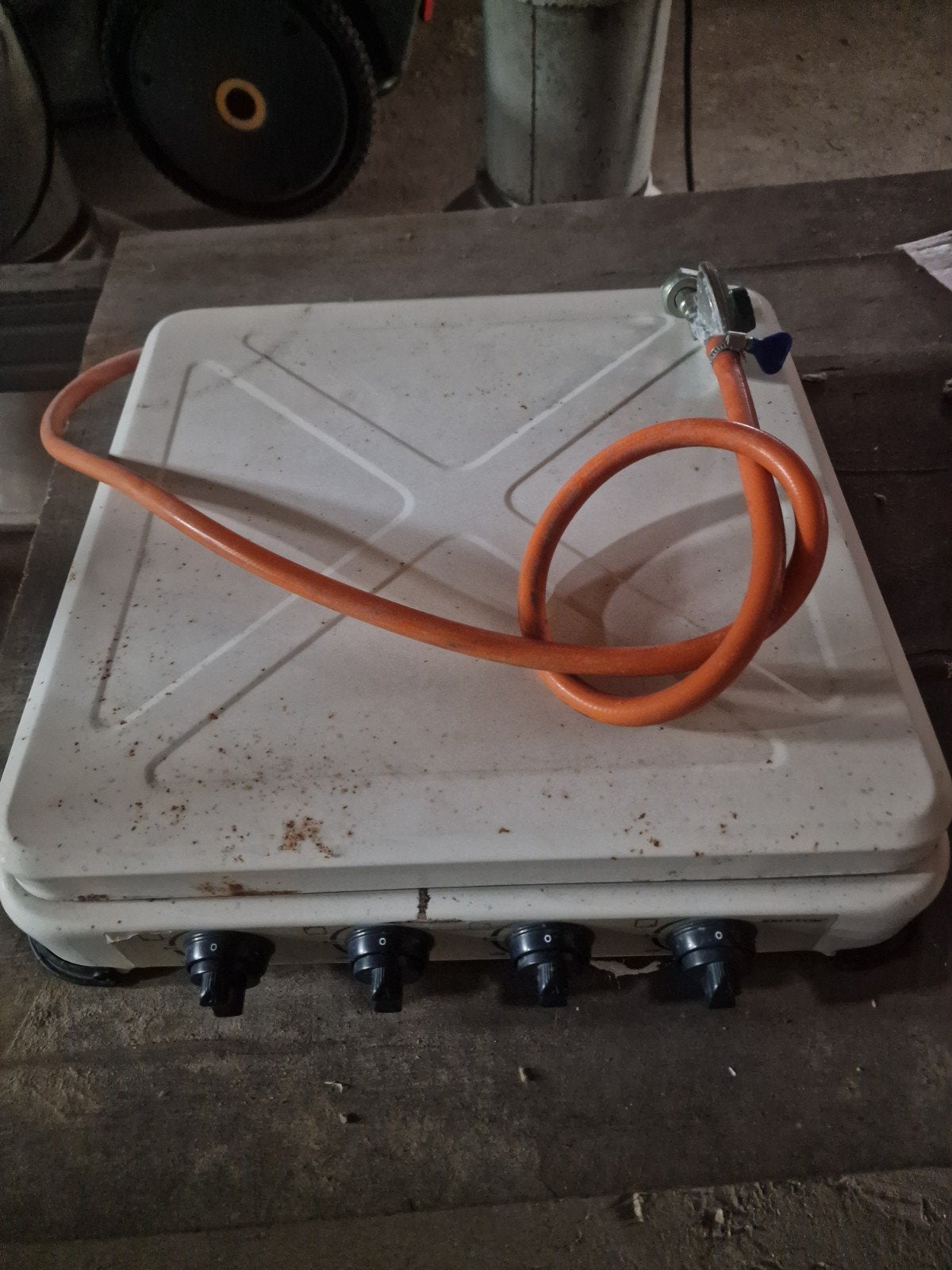 Butaan/Propaangas Vierpits Gaskookplaat, Ophalen, Gebruikt, 4 kookzones, Gas