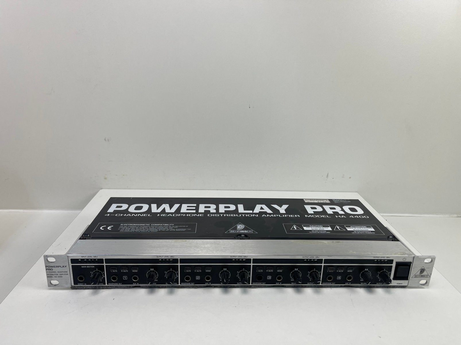BEHRINGER HA4400 Koptelefoon Versterker 4 Kanalen TOP, Ophalen, Zo goed als nieuw, Volume