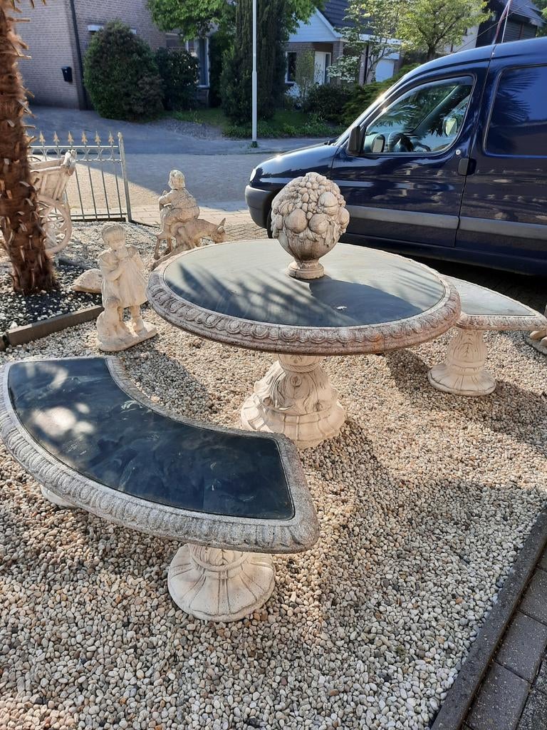 Betonnen tuinset, Ophalen of Verzenden, Gebruikt, Beton, Waterornament