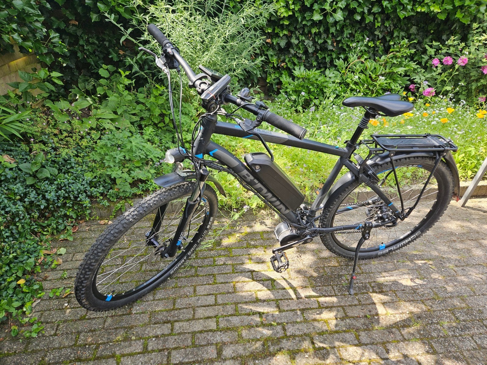 Elektrische mountainbike BTWIN Rockrider maat L Bafang BBS02, Ophalen, Overige merken