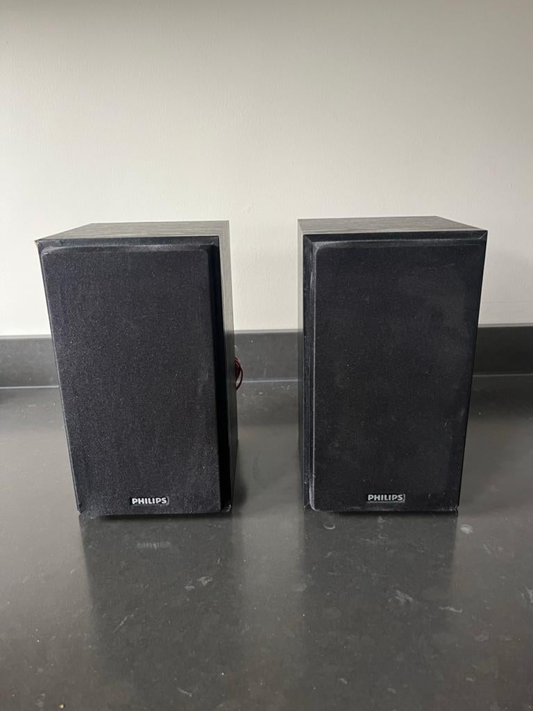 Philips MCM166/MC155 Speakers (2 stuks), Audio, Tv en Foto, Luidsprekers, Philips, Ophalen of Verzenden, Zo goed als nieuw, Minder dan 60 watt
