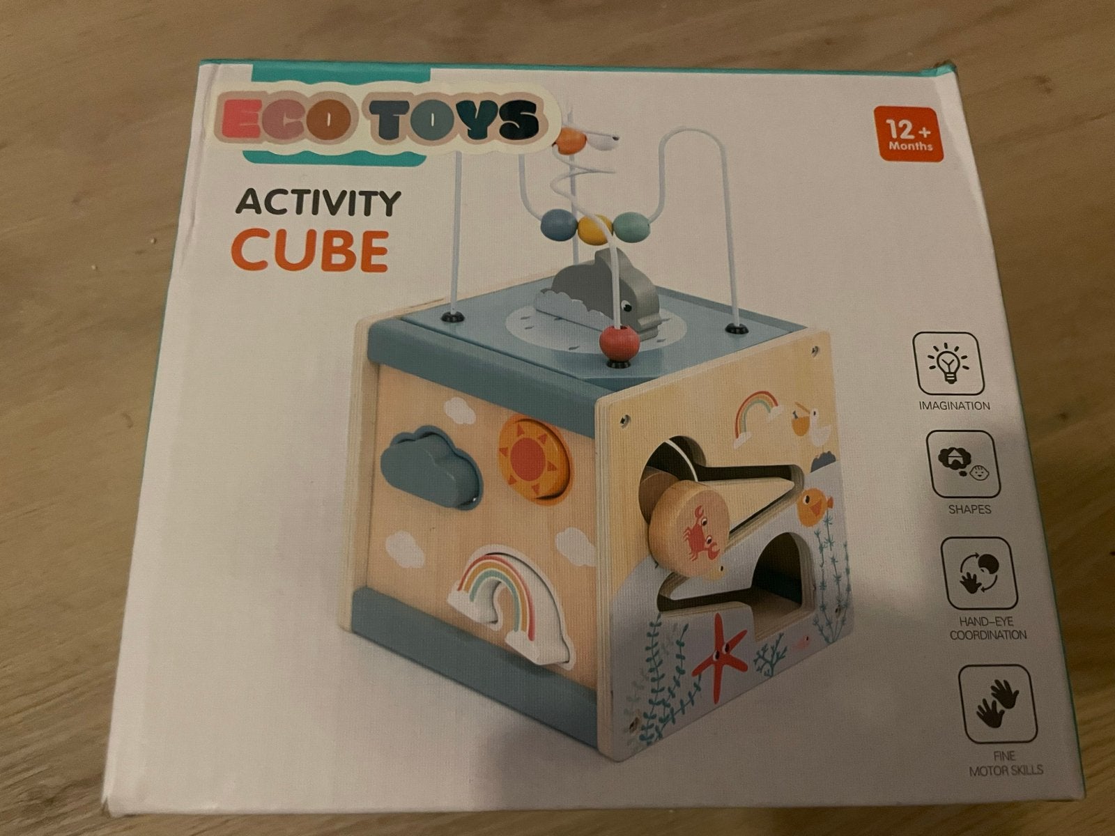 Eco Toys Activity Cube - Houten Speelkubus voor Kinderen, Ophalen, Nieuw, Overige typen
