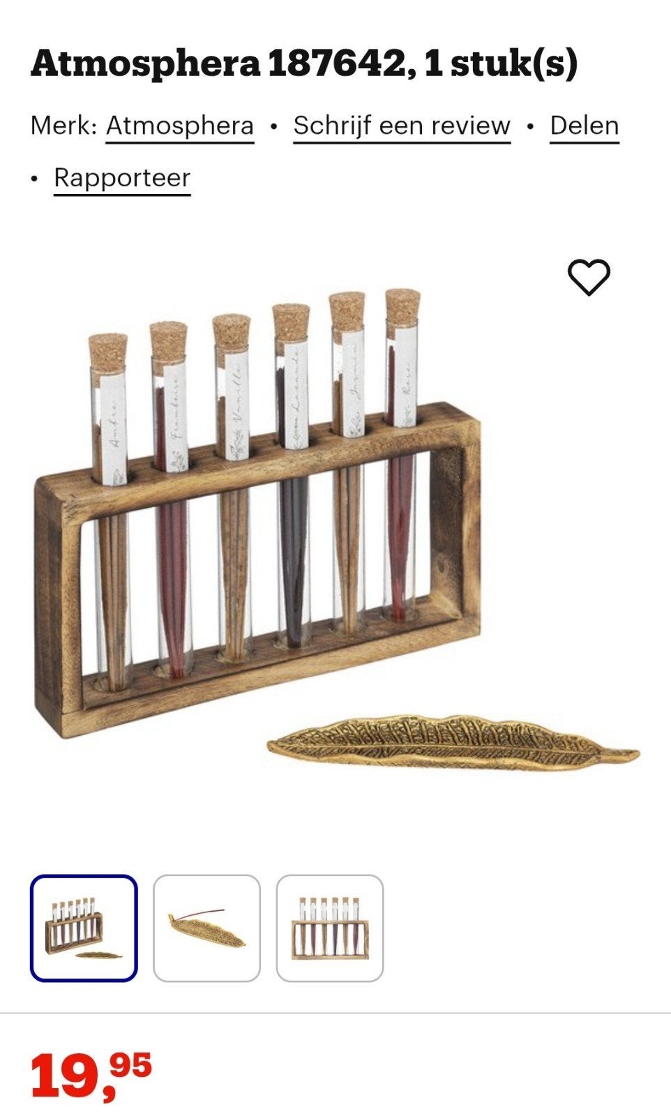 Incense gift set. 5 fragrances + incense holder, Ophalen, Nieuw