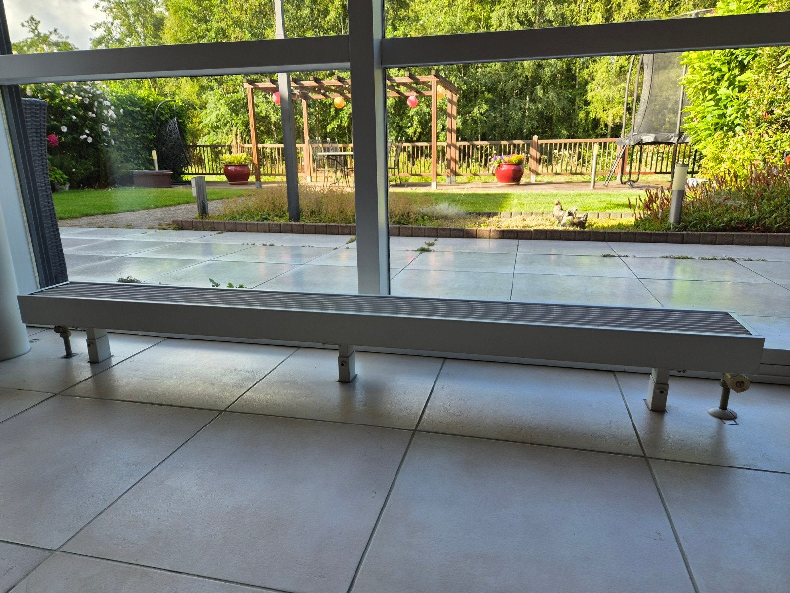 Witte convector radiator mat - 180 cm lang, Ophalen, Gebruikt, Minder dan 30 cm, Radiator