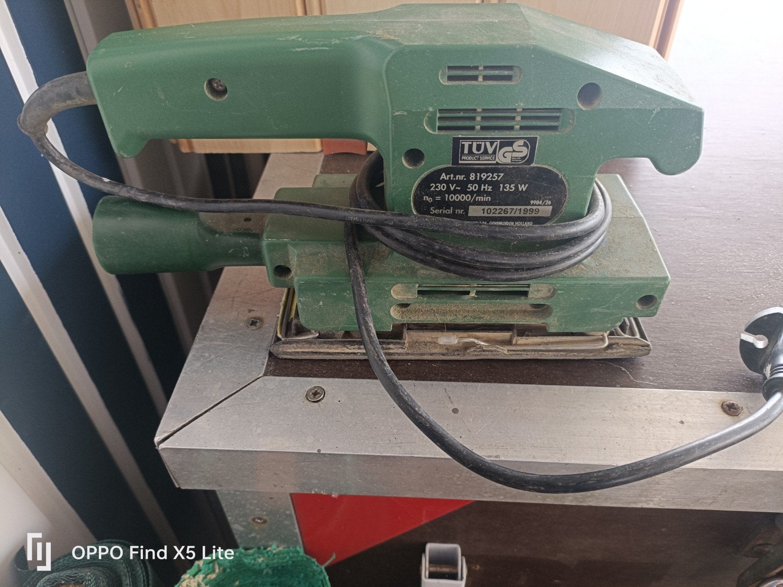 schuurmachine, Ophalen of Verzenden, Gebruikt, Minder dan 600 watt, Vlakschuurmachine