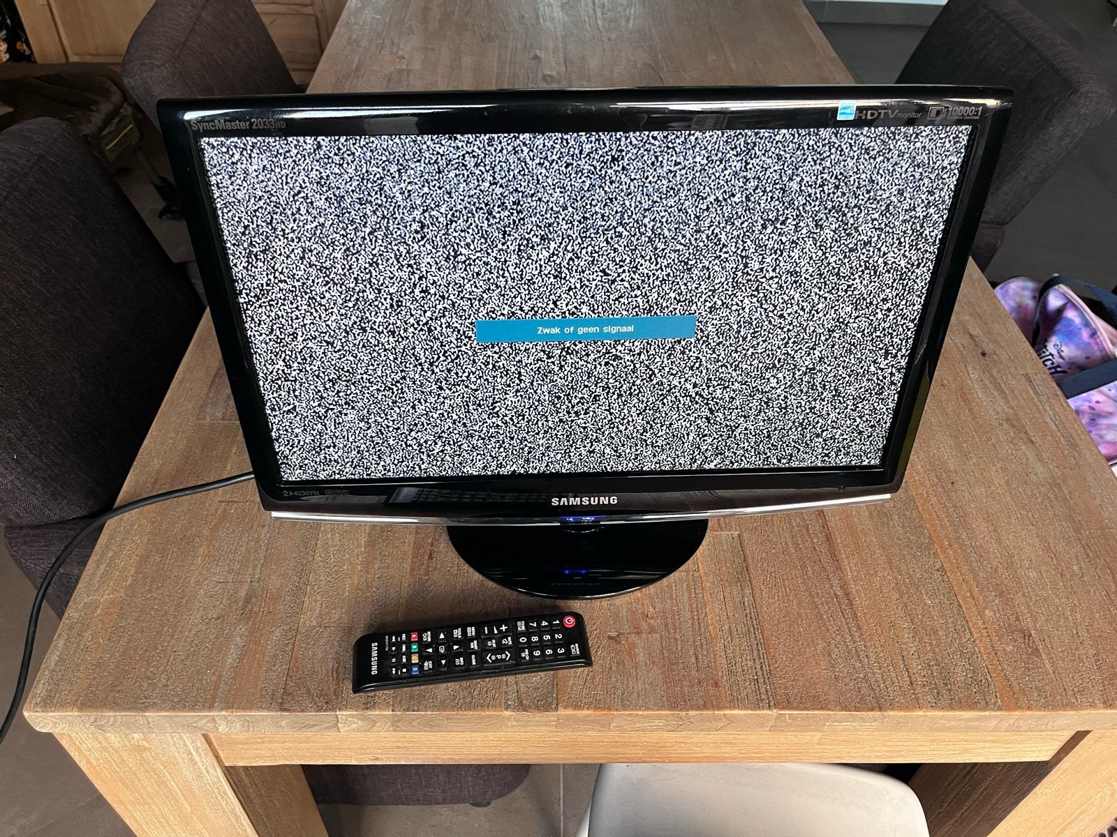 Samsung SyncMaster 2032MW TV/Monitor - 51 cm, Gebruikt, 50 Hz, Ophalen of Verzenden, Samsung