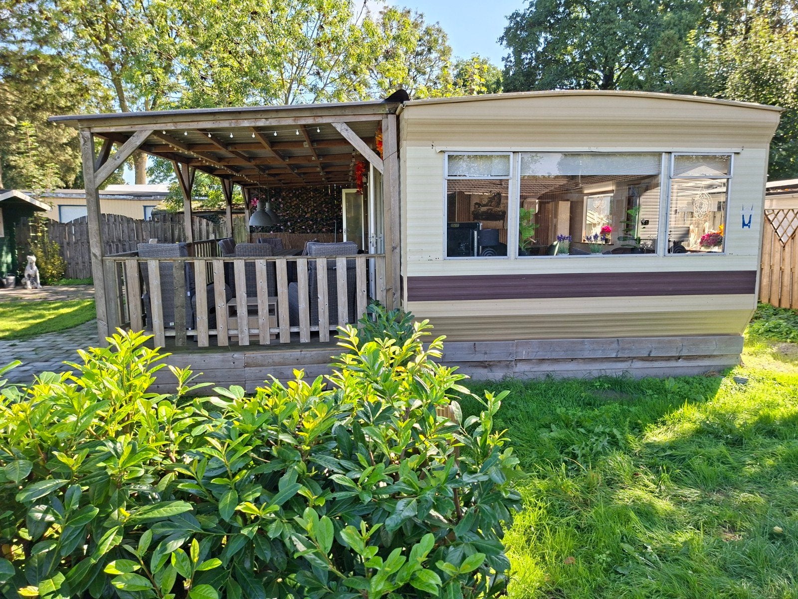sta caravan te koop.3.50 x 10.mt