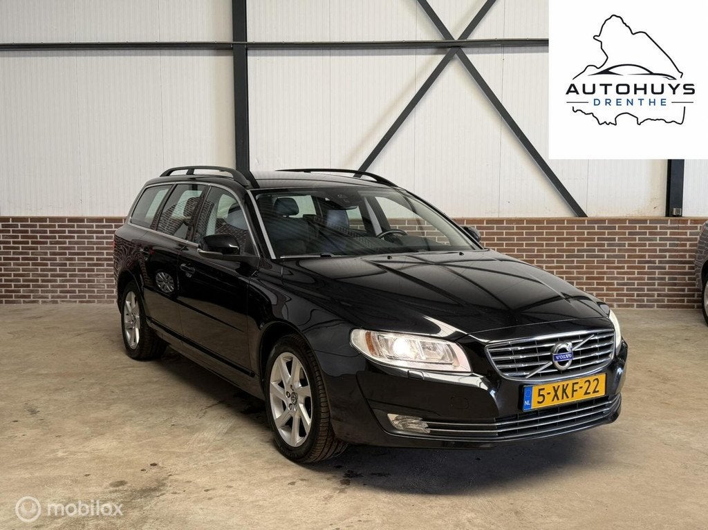 Volvo V70 1.6 T4 Nordic+, Auto's, Euro 5, 4 cilinders, 179 pk, Zwart