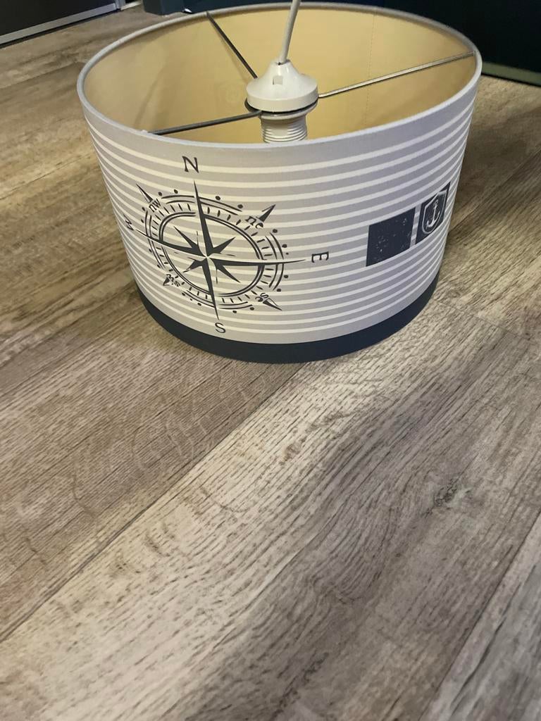 Hanglamp kinderkamer jongen - Little Dutch Kompas, Ophalen, Zo goed als nieuw, Stof, Minder dan 50 cm