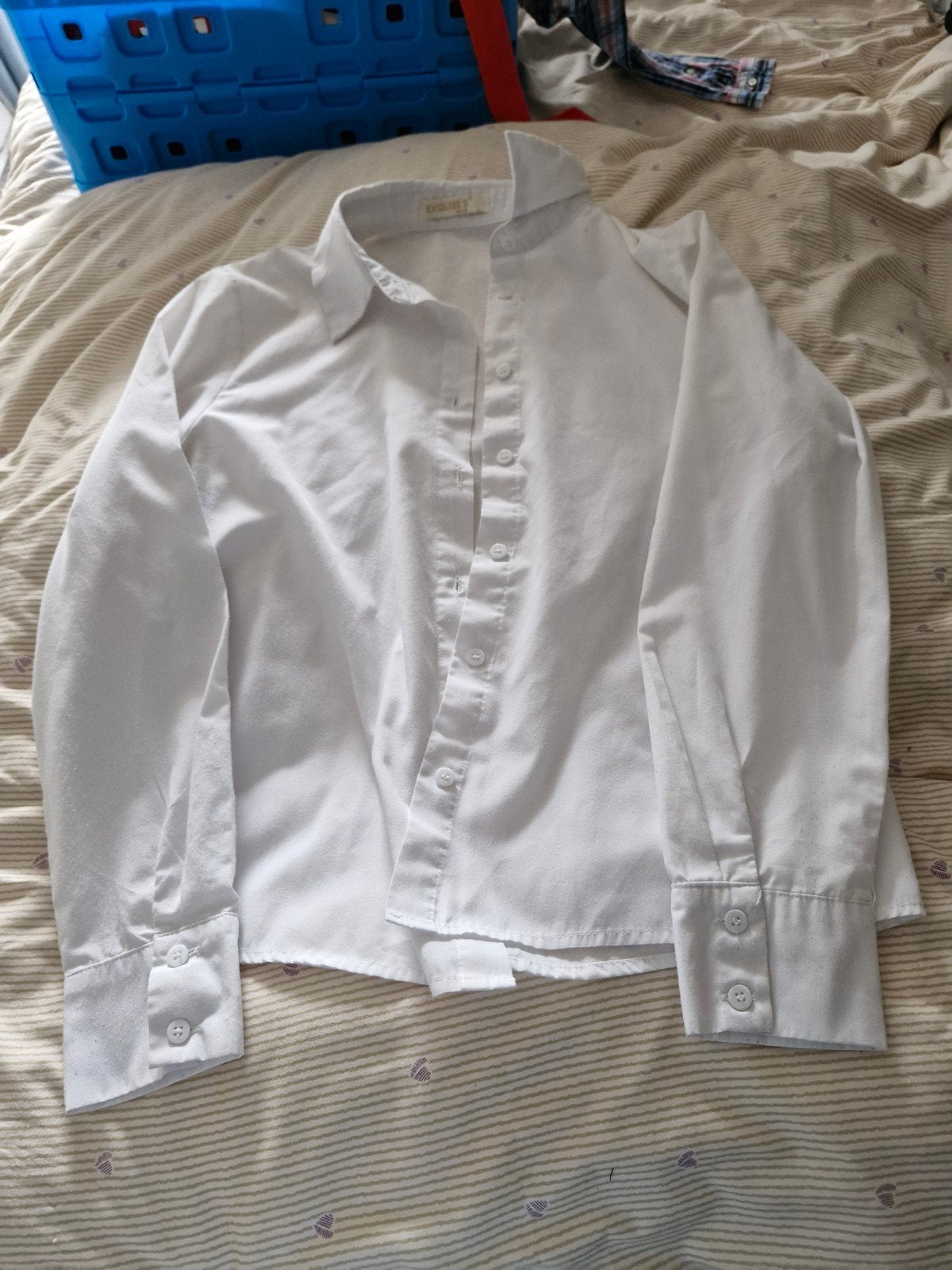 Witte blouse van Exquiss's Paris, maat L, Wit, Maat 42/44 (L), Ophalen of Verzenden, Gedragen