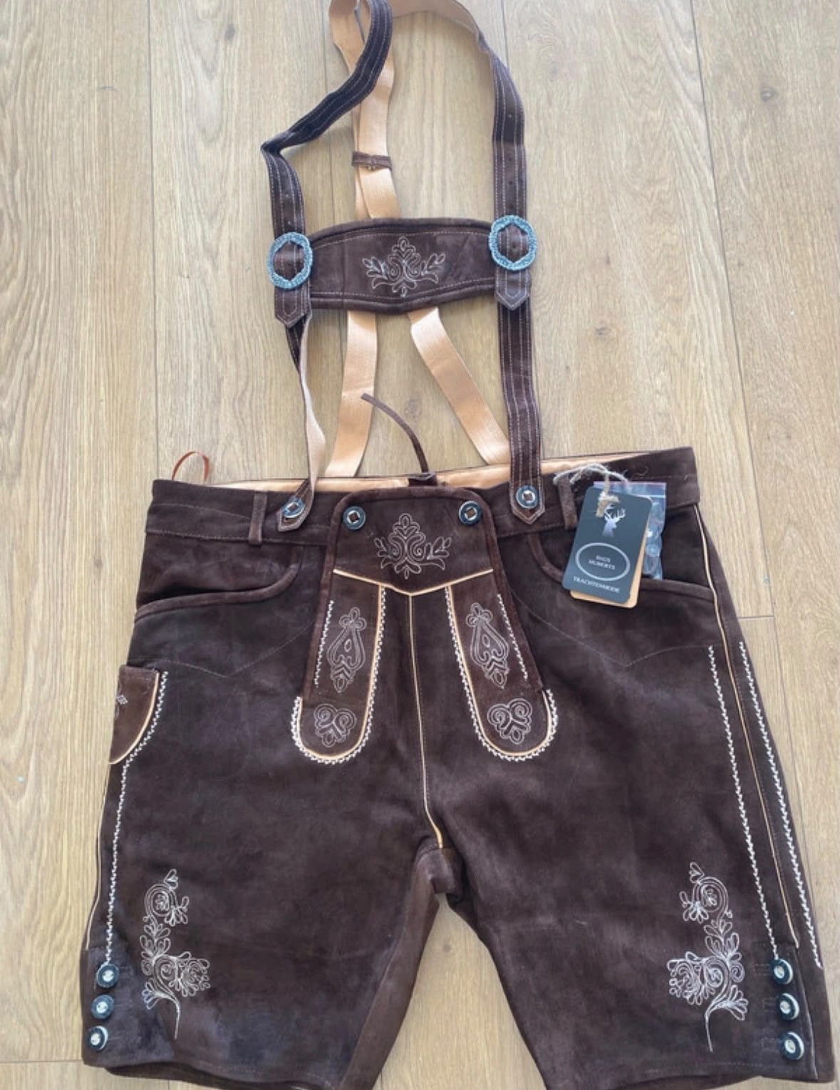 Kostuum horse leder maat 58, Ophalen of Verzenden, Nieuw, Overige maten, Bruin