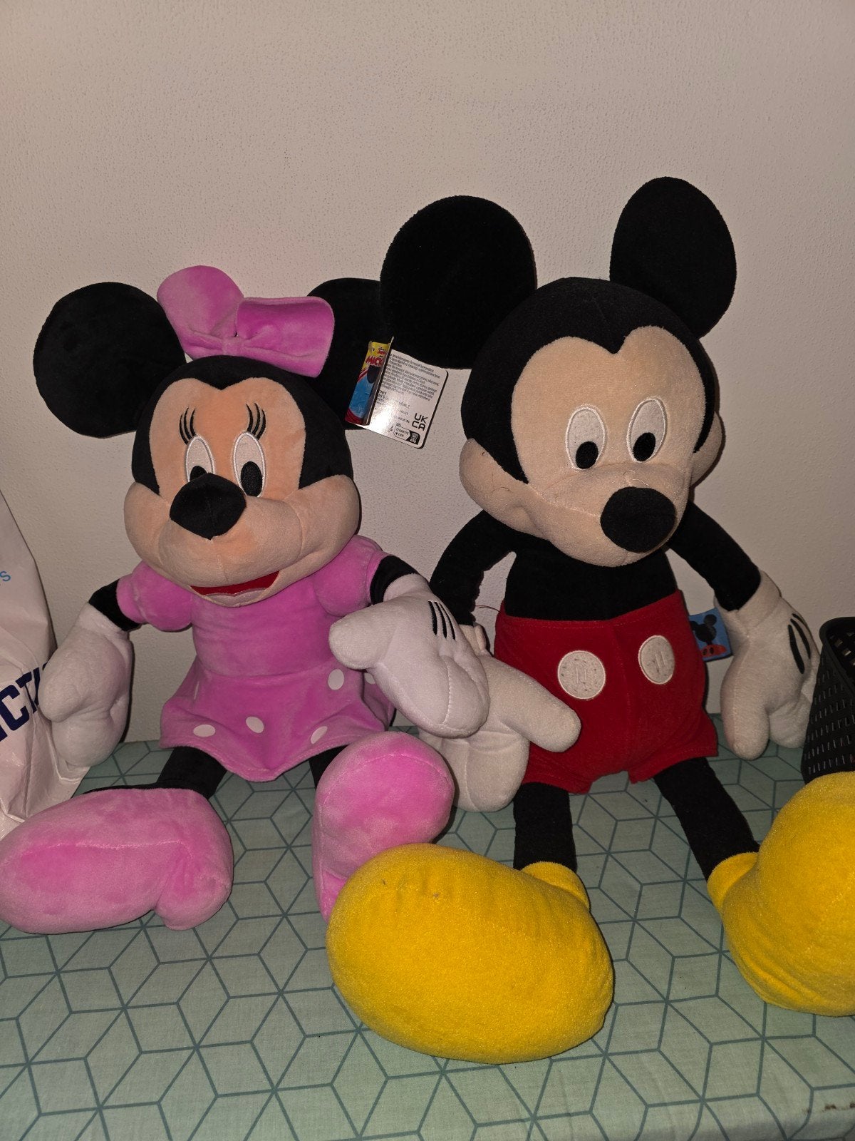 Minnie mouse en Mickey mouse circa 80 cm, Disney, Disney, Overige typen, Ophalen of Verzenden