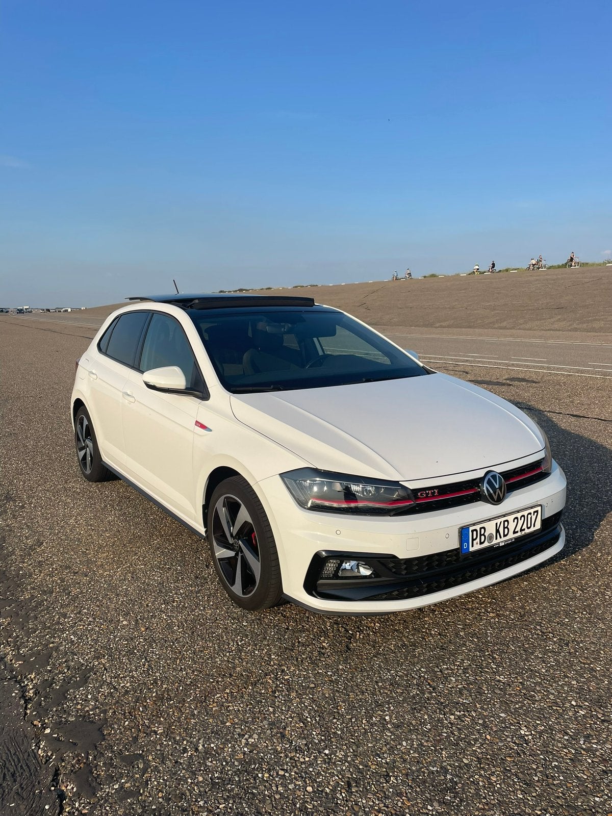 Volkswagen Polo GTI Wit 2020 Pano Apple Car Play, Auto's, Stof, Zwart, Wit, Particulier