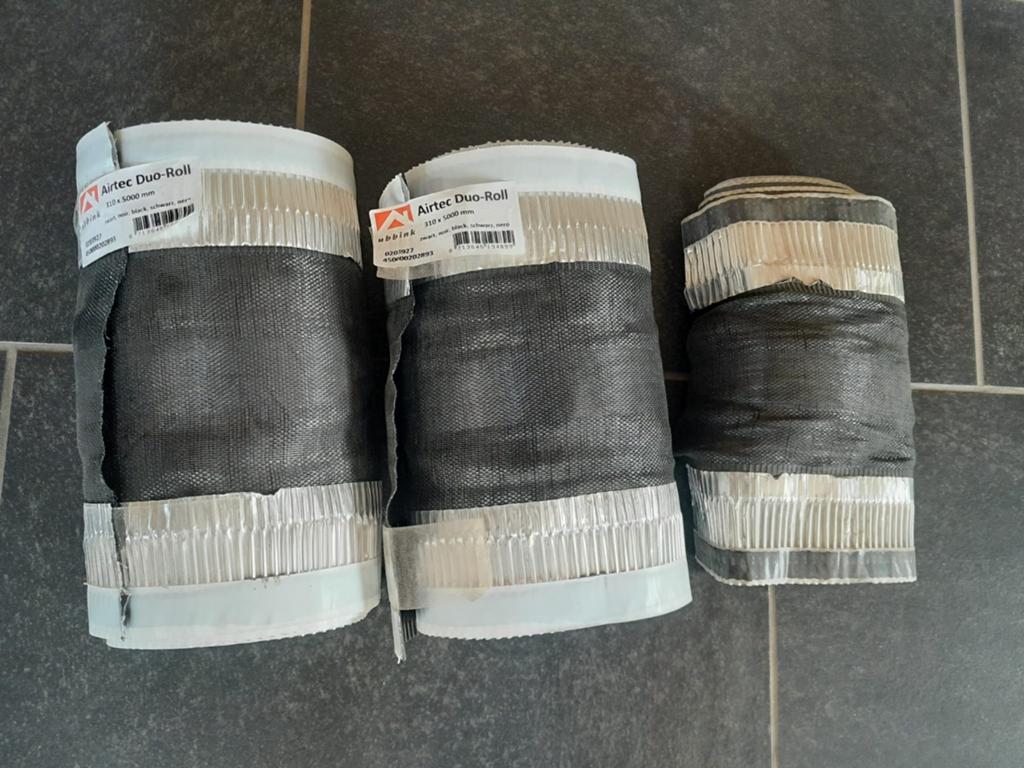 Ondervorst ubbink airtec duo-roll RBB sneldek en betonpannen, Doe-het-zelf en Verbouw, Dakpannen en Dakbedekking, Ophalen, Steen of Klei