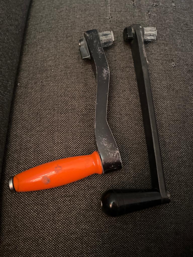 2x lierhendel, Watersport en Boten, Ophalen of Verzenden, Gebruikt, Gereedschap