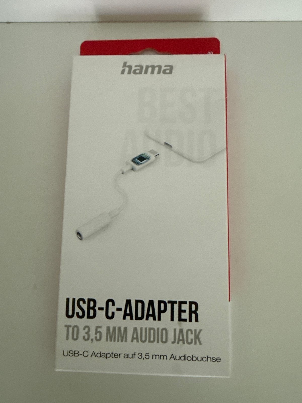 Hama USB-C naar 3,5 mm Audio Jack Adapter, Ophalen of Verzenden, Nieuw, Minder dan 2 meter, Overige kabels