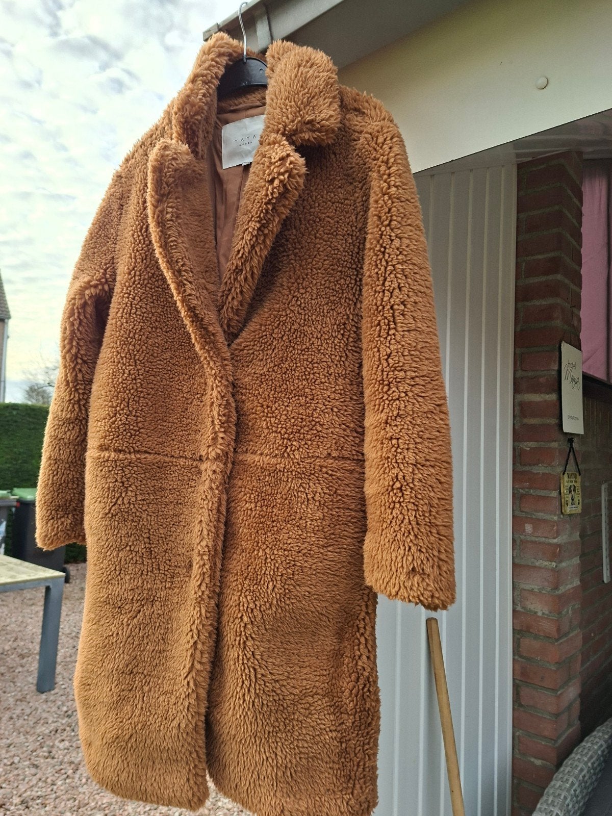 YAYA Teddy Jas - Bruin - Maat 42 (L), Bruin, Verzenden, Maat 42/44 (L), Zo goed als nieuw
