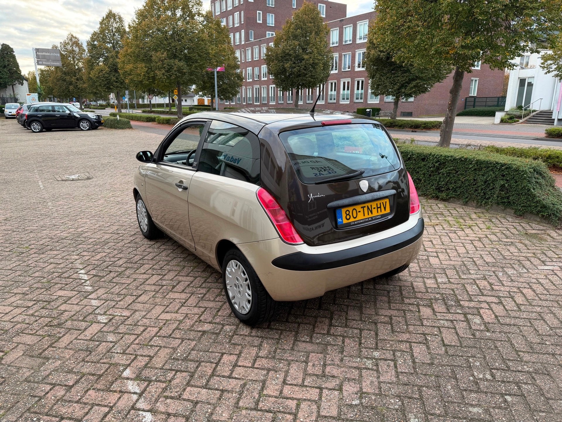 Lancia Ypsilon 1.2 Argento//Airco, Auto's, Voorwielaandrijving, Stof, Gebruikt, Beige