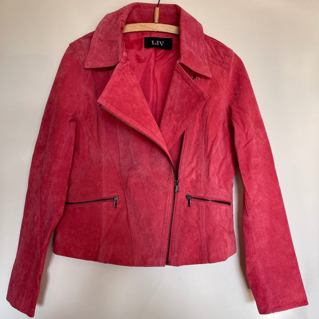 roze leren bikerjack van LIV, Maat 38/40 (M), Nieuw, Ophalen of Verzenden, Roze