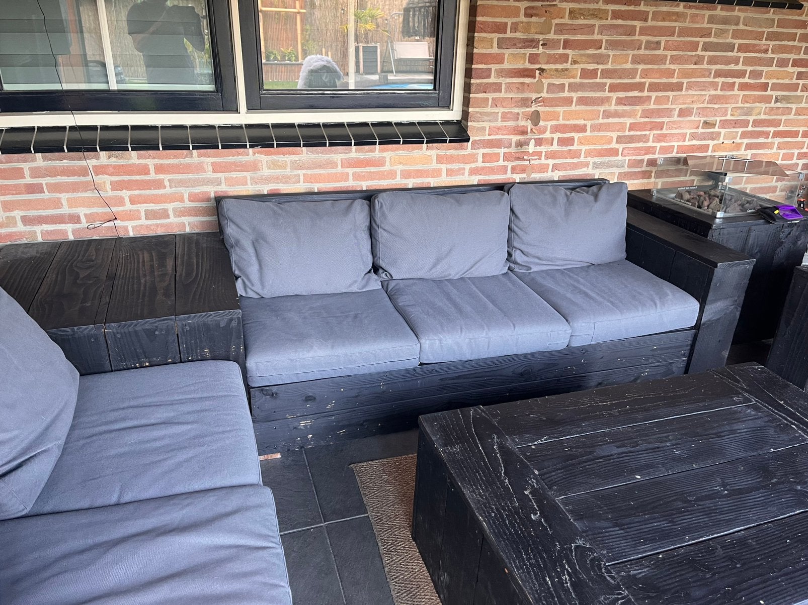 Te koop douglas loungeset, Ophalen, Bank, Gebruikt, 6 zitplaatsen