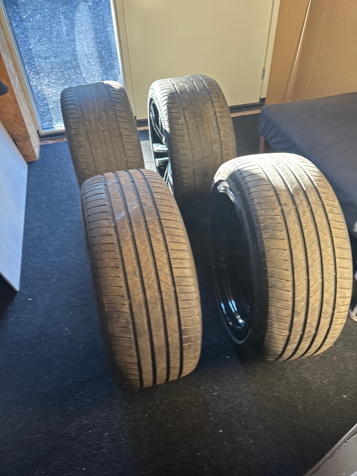 4 orginele BMW X5M velgen breedset met banden f15, Ophalen, Gebruikt, Banden en Velgen, Personenwagen