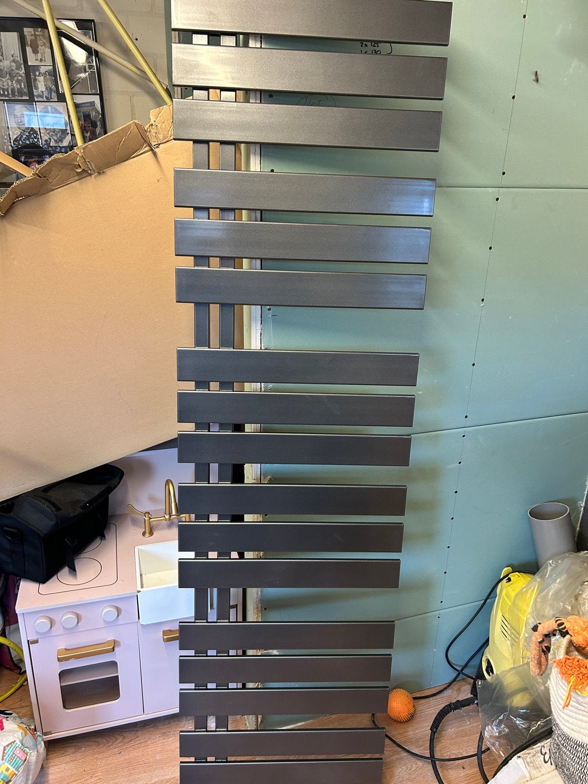 Nieuwe Thasos design radiator - Antraciet 1824x500mm, Ophalen, Radiator, Nieuw, Minder dan 60 cm