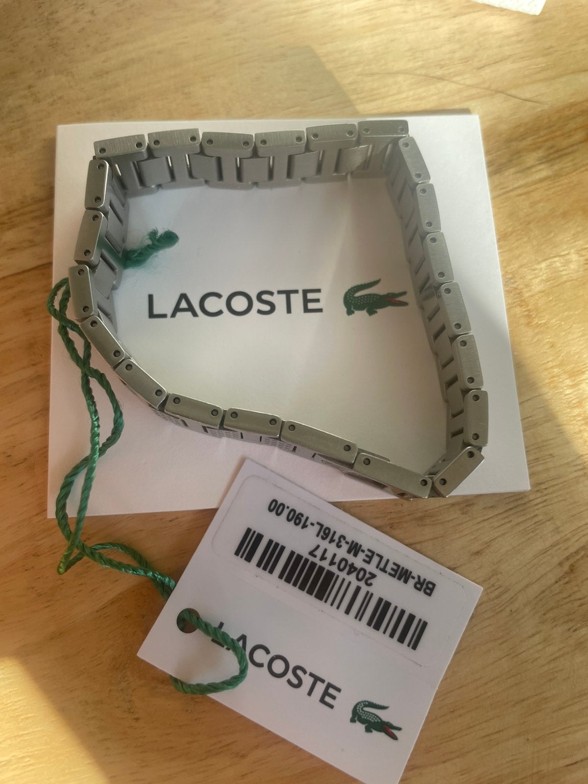 Lacoste armband, Ophalen, Nieuw, Zilver