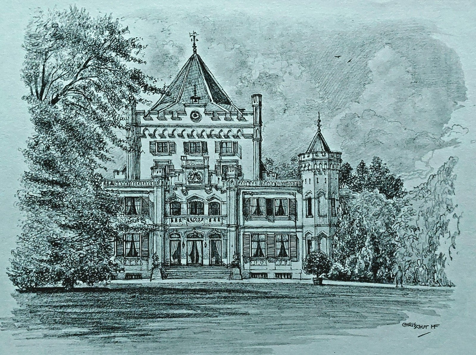 Langbroek ... "Sandenburg"...., Ophalen of Verzenden