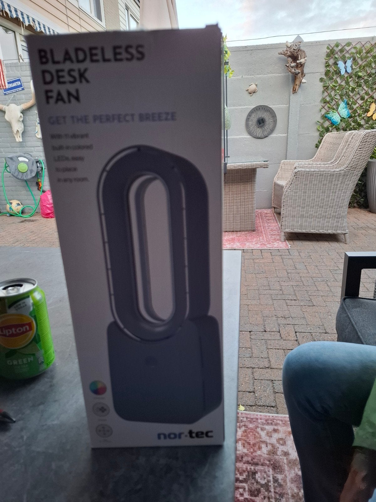 Nor-Tec Bladeless Desk Fan - 12x9x34 cm, Ophalen of Verzenden