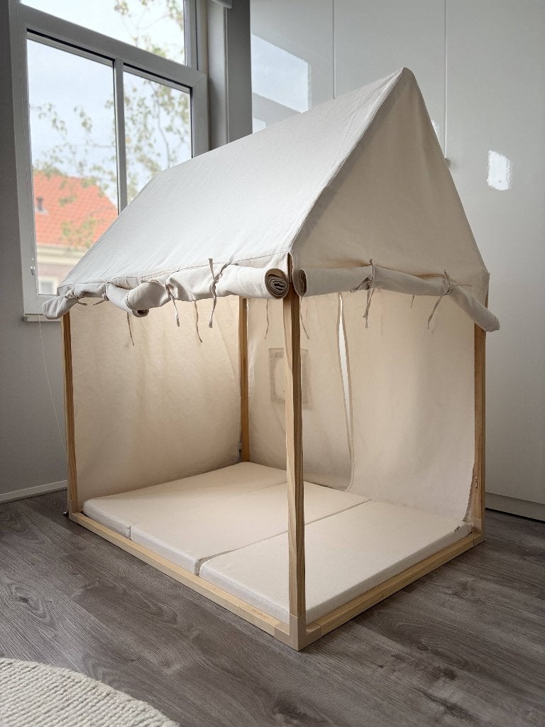 Kid's concept speelhuis / speeltent met speelmat, Ophalen, Zo goed als nieuw, Hout