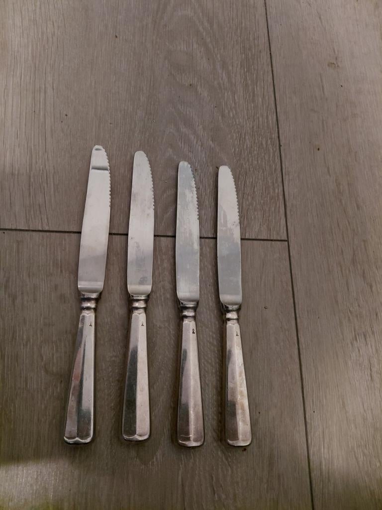 4 x Sola Haags Lofje verzilverd, Antiek en Kunst, Ophalen of Verzenden