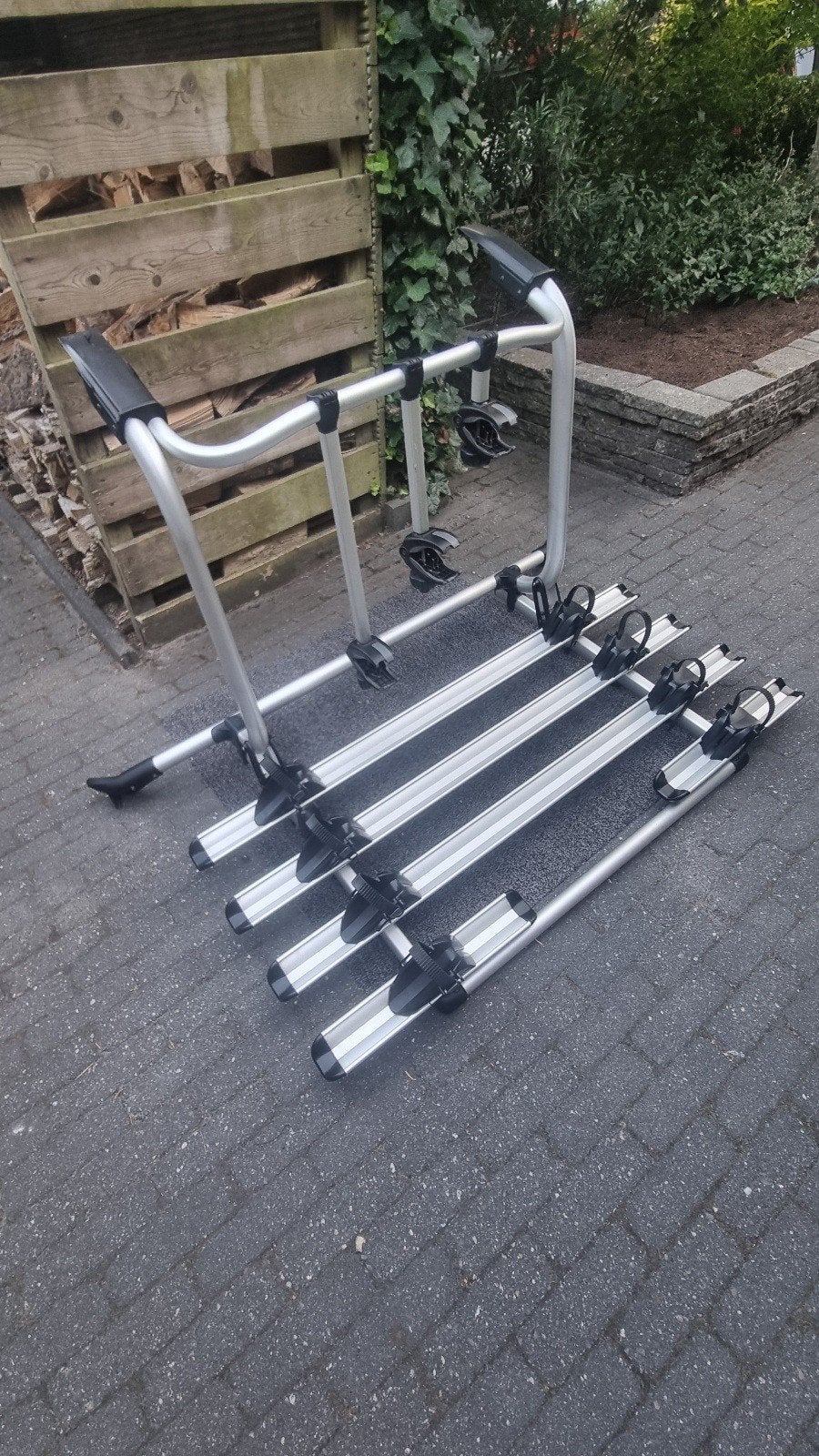 Originele VW fietsendrager VW T6 en T6.1 met achterklep, 3 fietsen of meer, Gebruikt, Elektrische fiets, Achterklepdrager