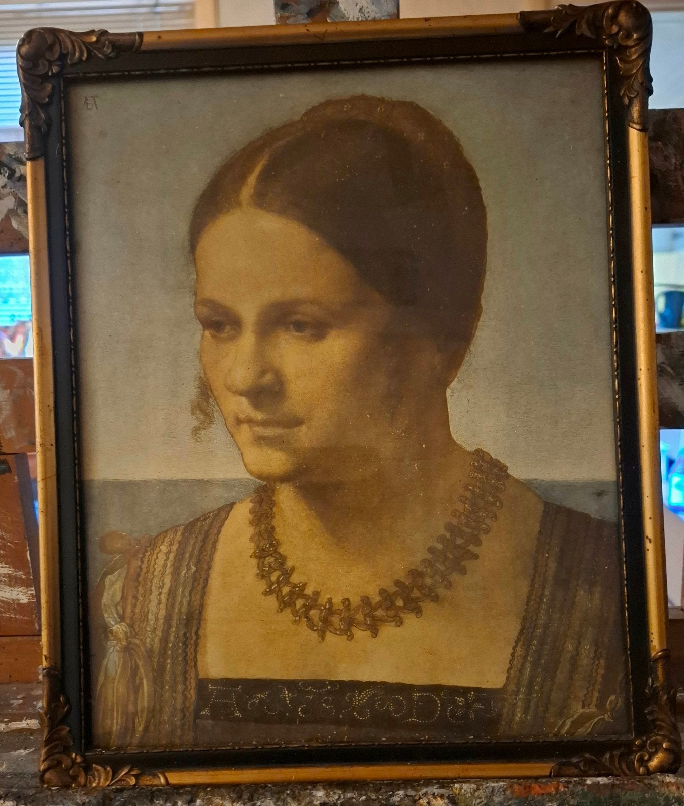 Dame in fraaie lijst, Ophalen of Verzenden